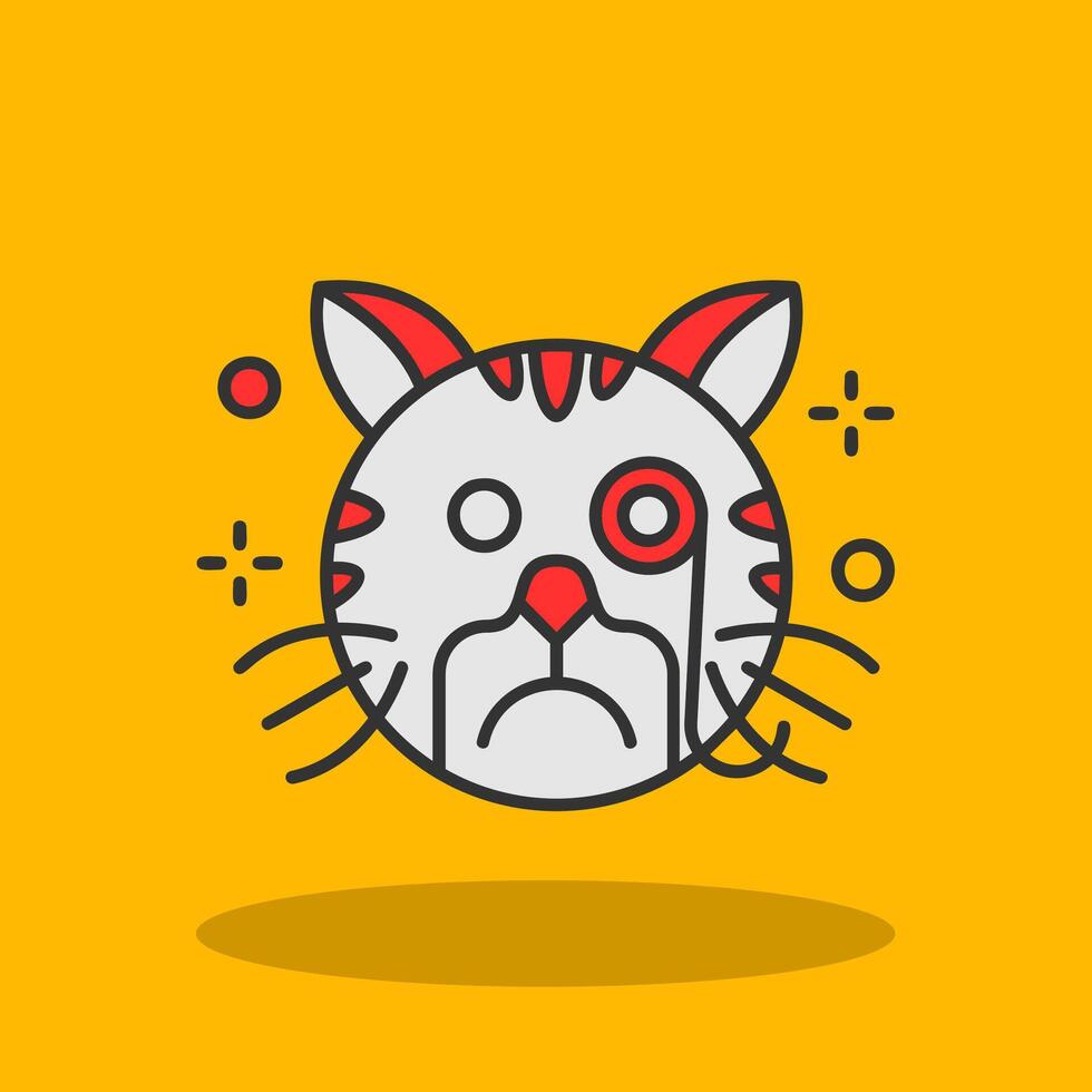 Detective Filled Shadow Icon vector