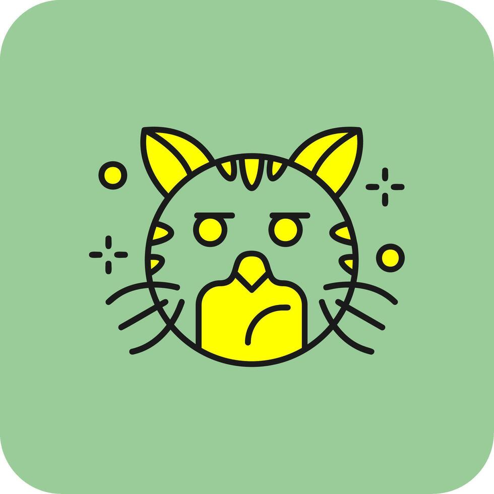 Liar Filled Yellow Icon vector