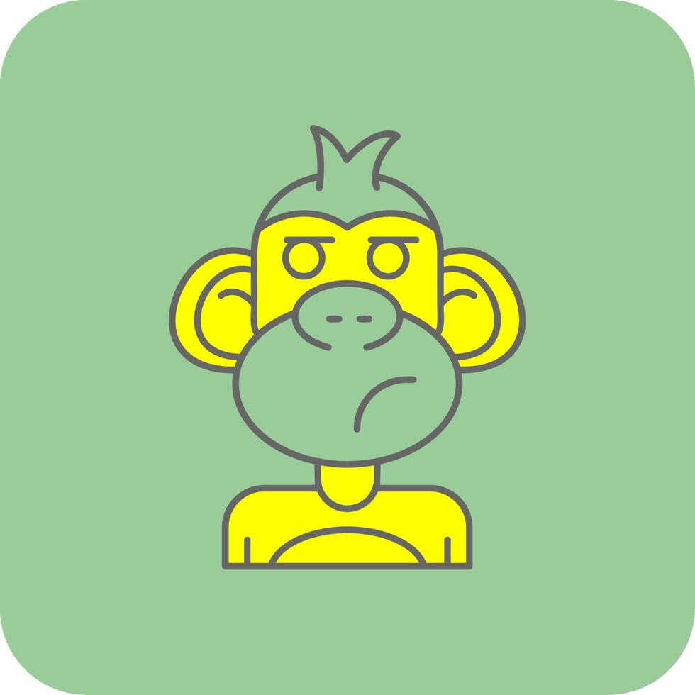 Liar Filled Yellow Icon vector