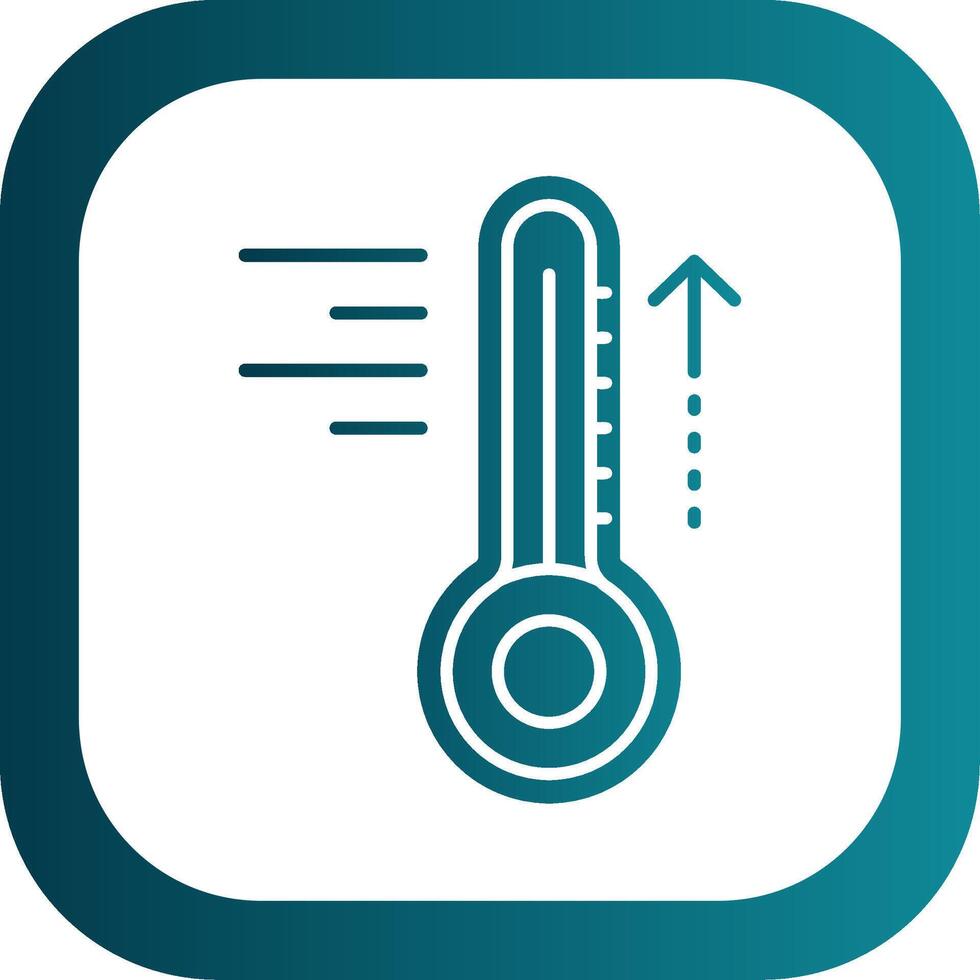 Hot Glyph Gradient Round Corner Icon vector