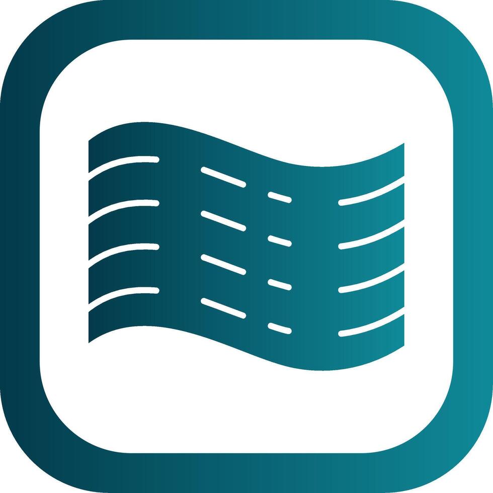Haze Glyph Gradient Round Corner Icon vector
