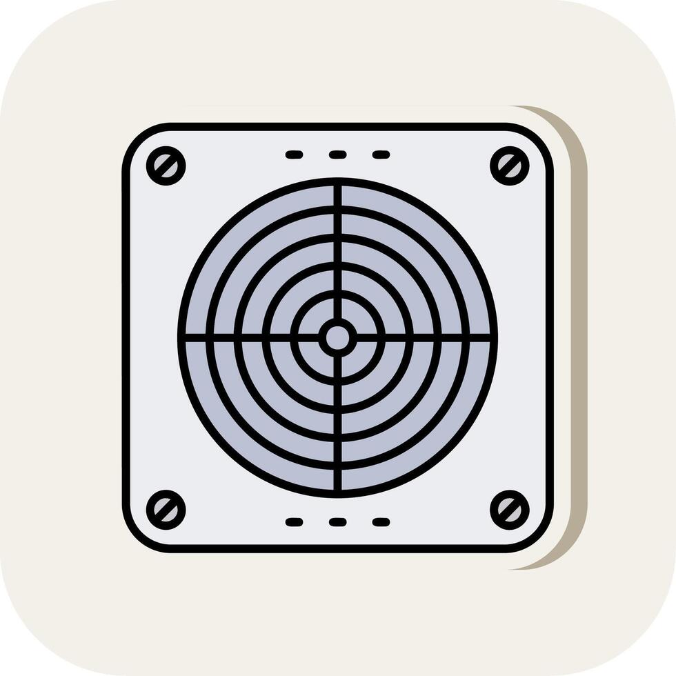 Extractor Line Filled White Shadow Icon vector
