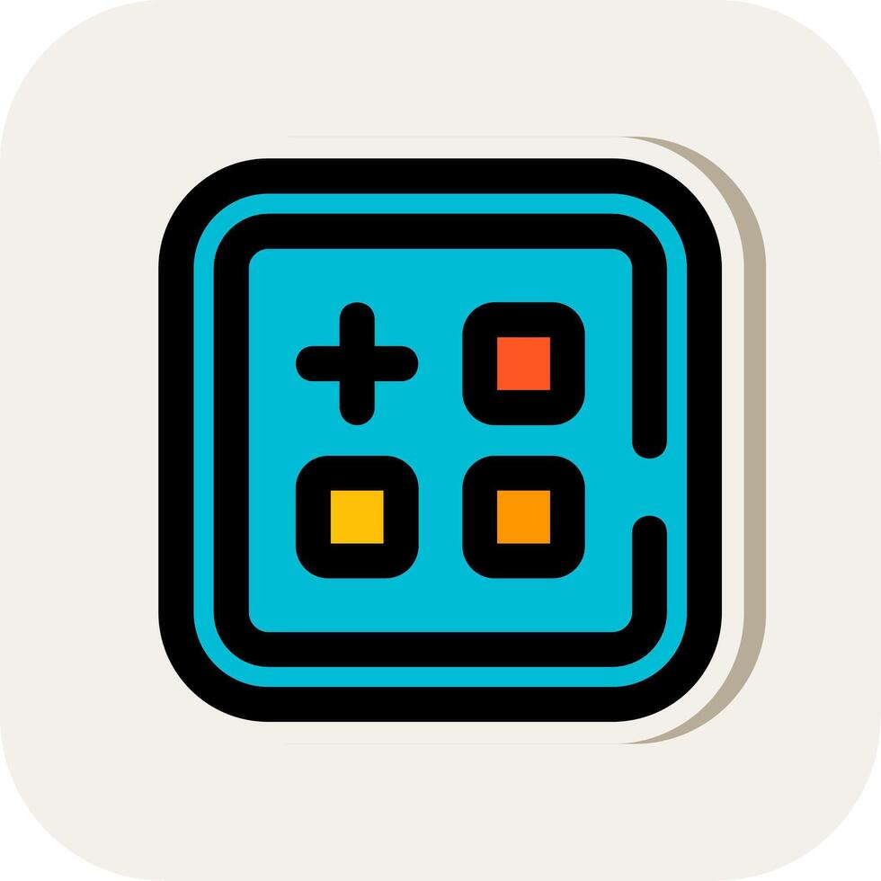 Menu Line Filled White Shadow Icon vector
