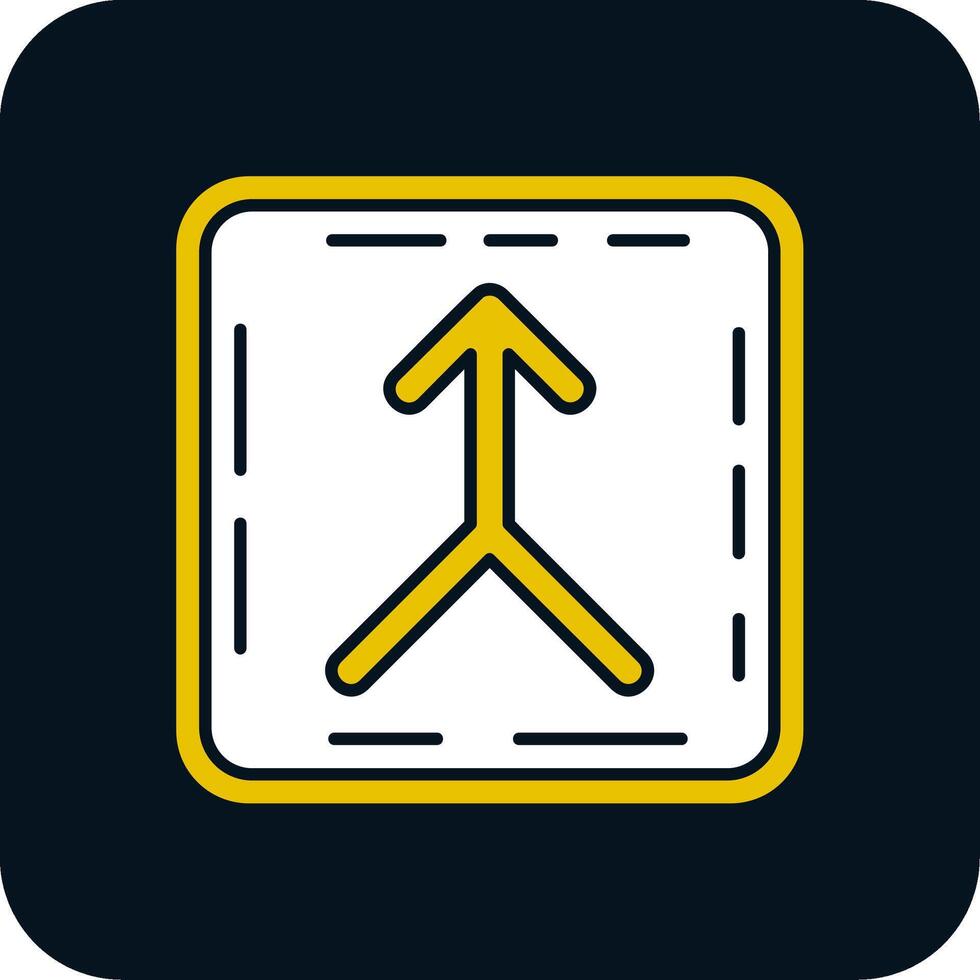 Merge Glyph Two Color Icon vector