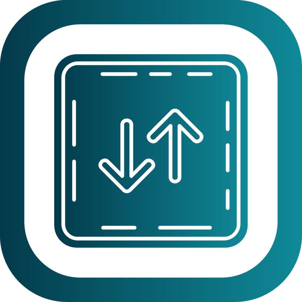 Swap Glyph Gradient Round Corner Icon vector