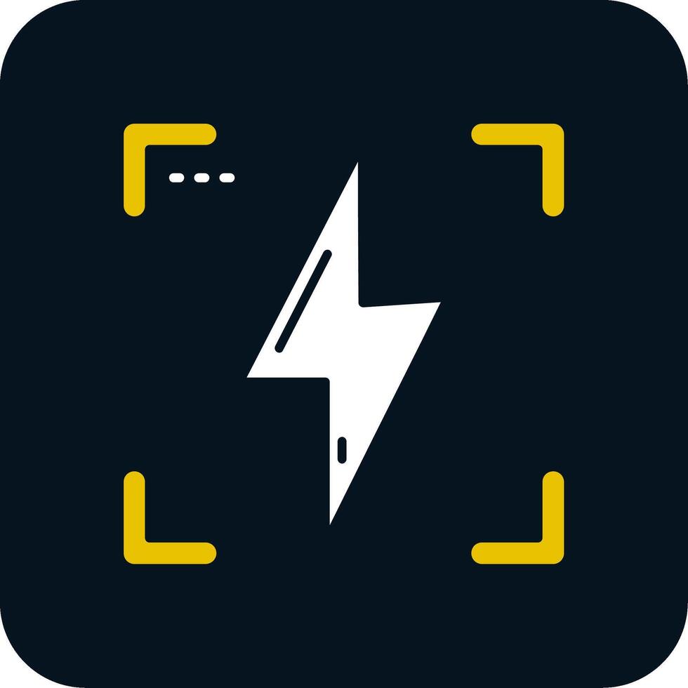 Flash Glyph Two Color Icon vector