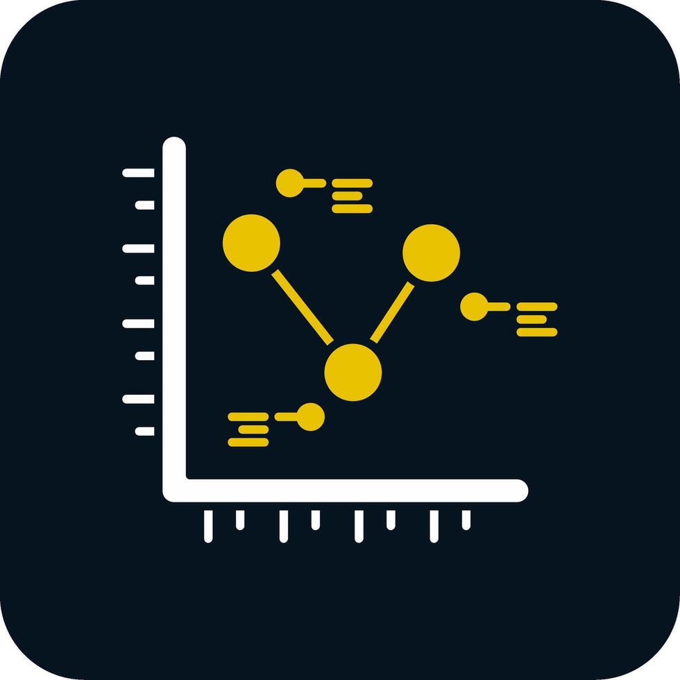 Chart Glyph Two Color Icon vector