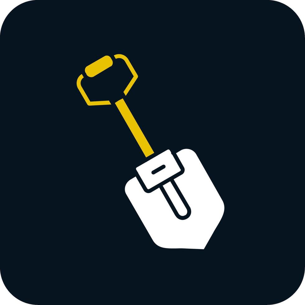 Shovel Glyph Two Color Icon vector