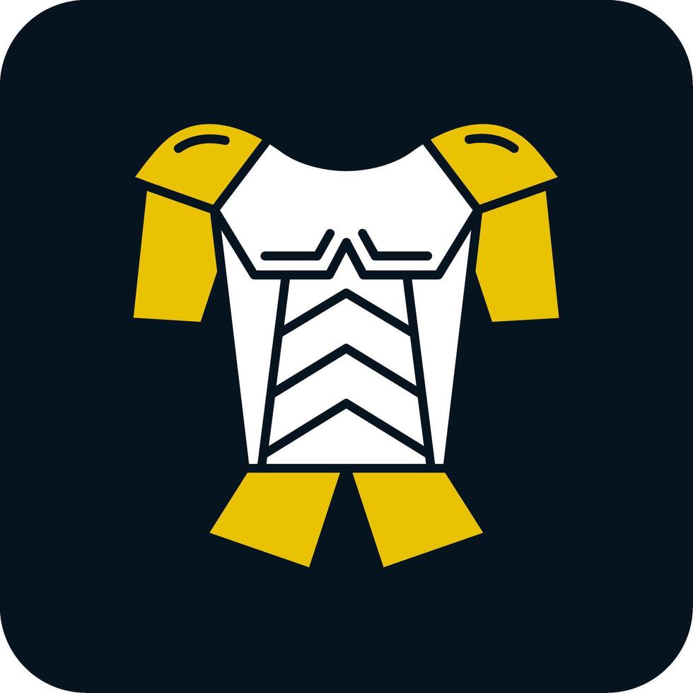 Armor Glyph Two Color Icon vector