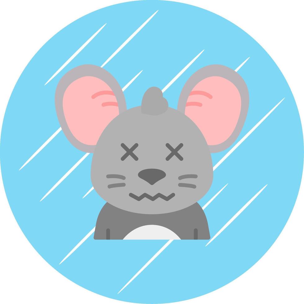 Dead Flat Blue Circle Icon vector