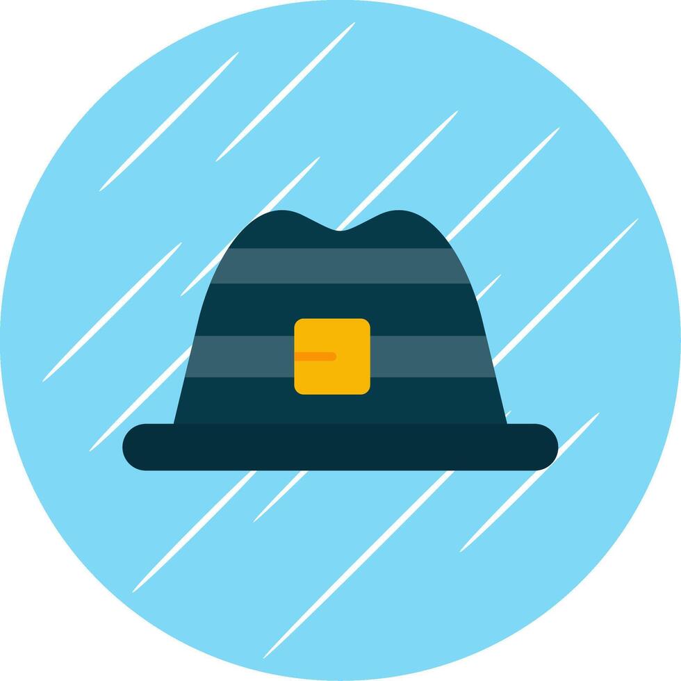 Hat Flat Blue Circle Icon vector