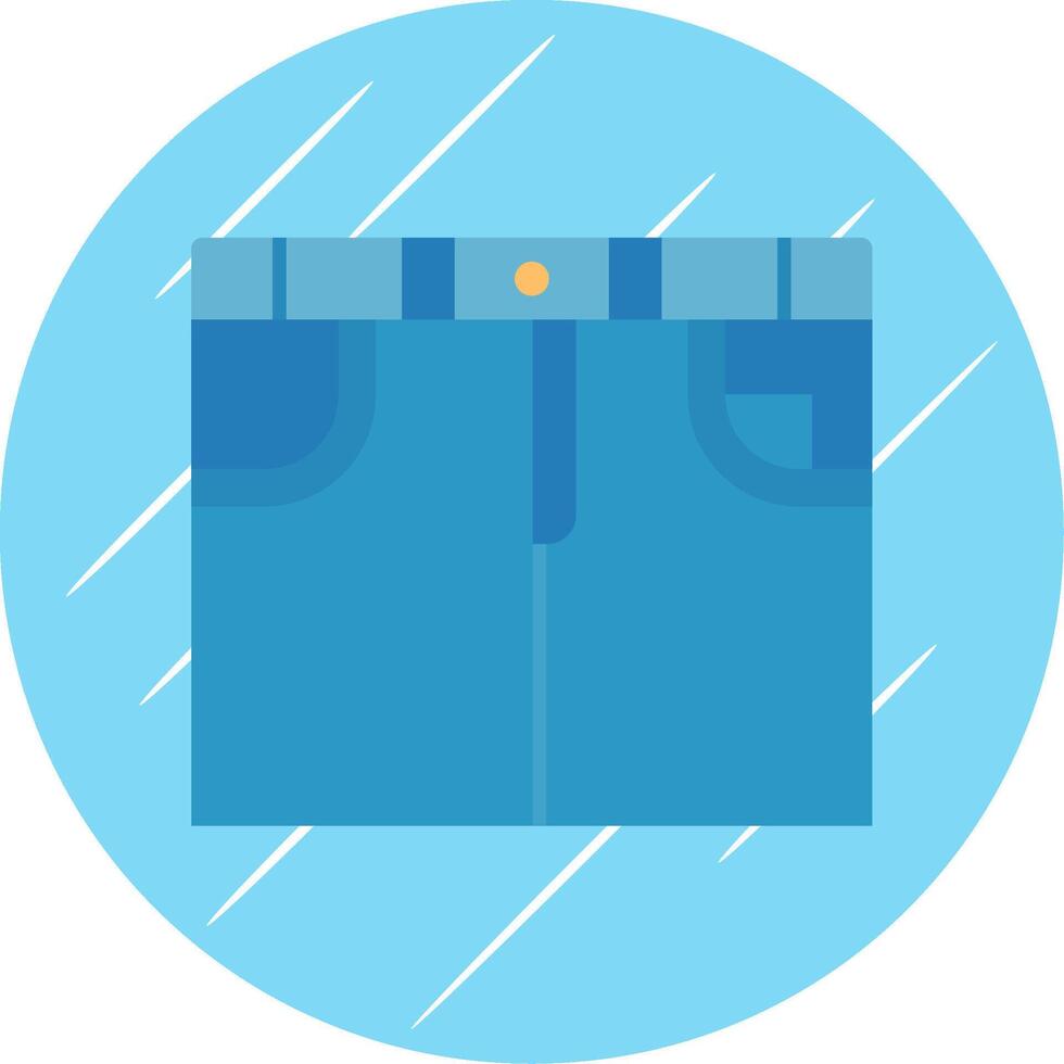 falda plano azul circulo icono vector