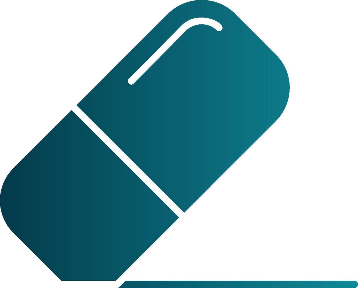 Rubber Glyph Gradient Round Corner Icon vector