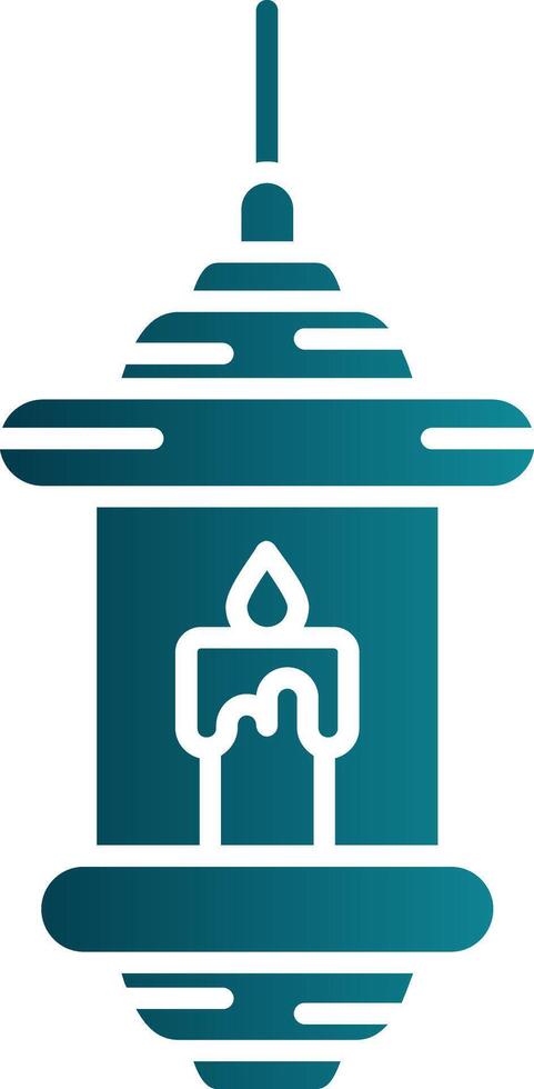 Candles Glyph Gradient Round Corner Icon vector