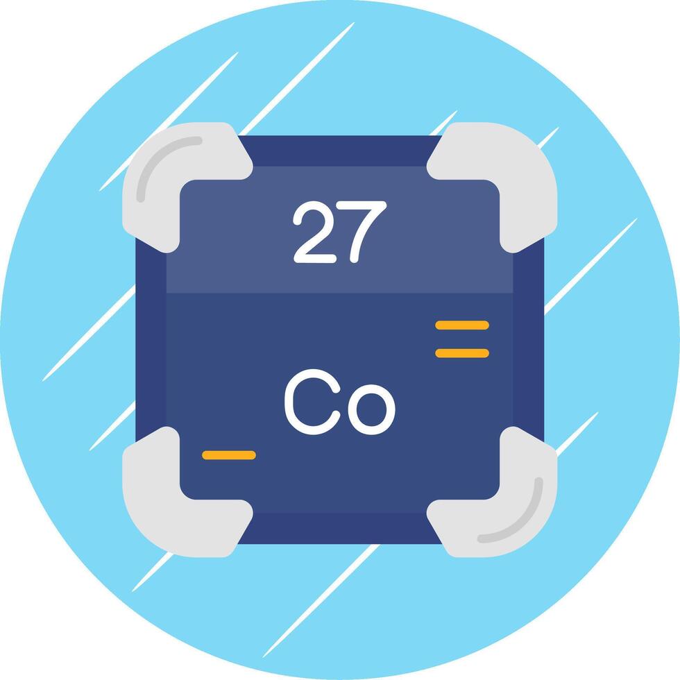 Cobalt Flat Blue Circle Icon vector