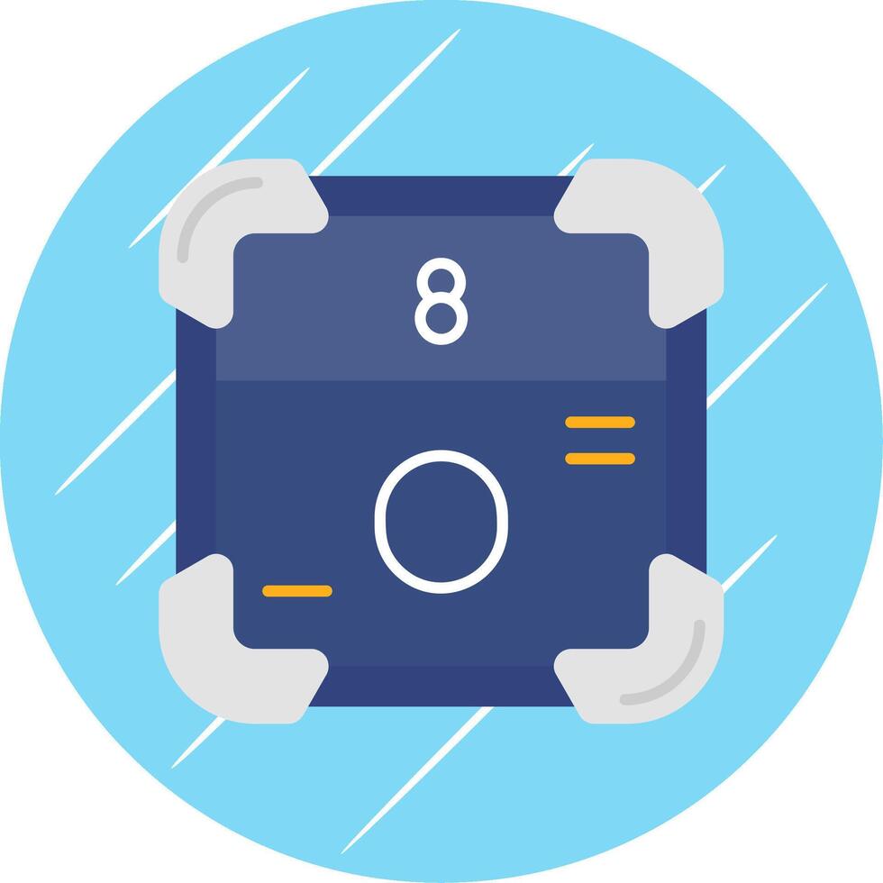 Oxygen Flat Blue Circle Icon vector