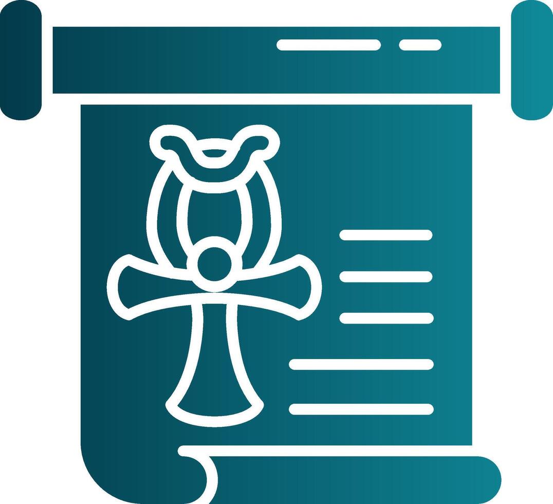 History Glyph Gradient Round Corner Icon vector