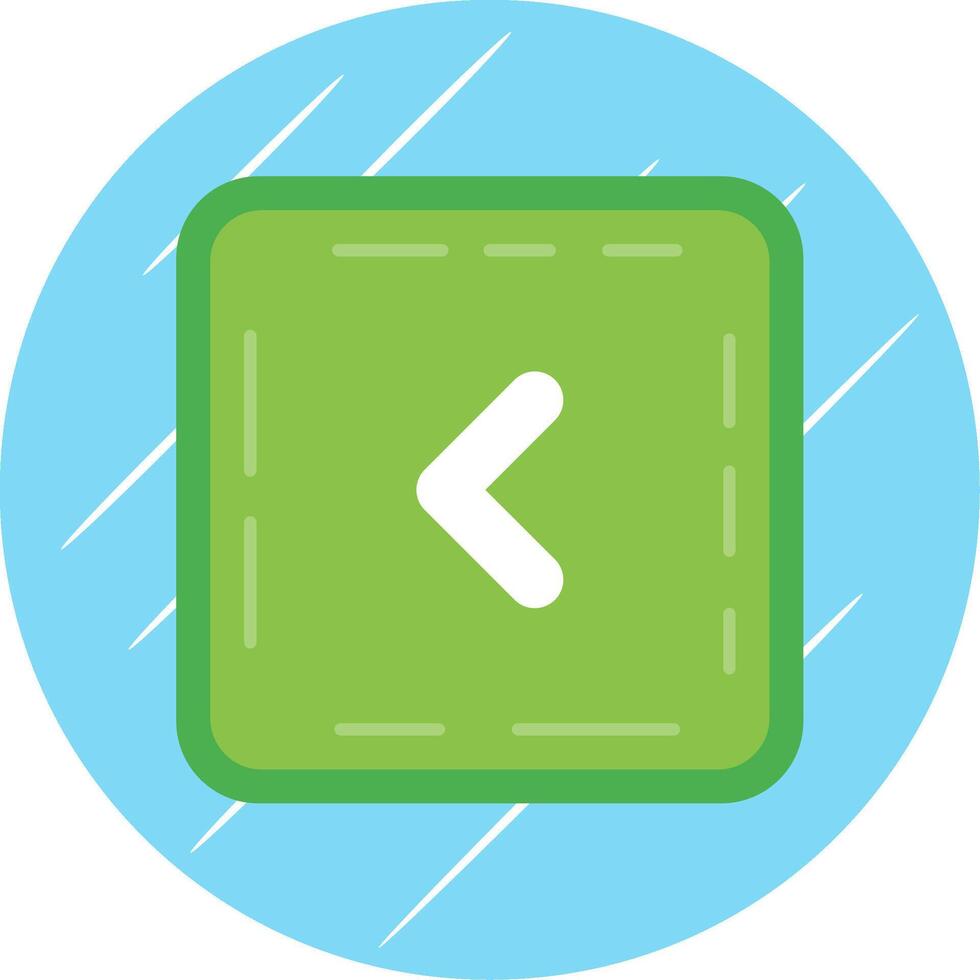Chevron Flat Blue Circle Icon vector