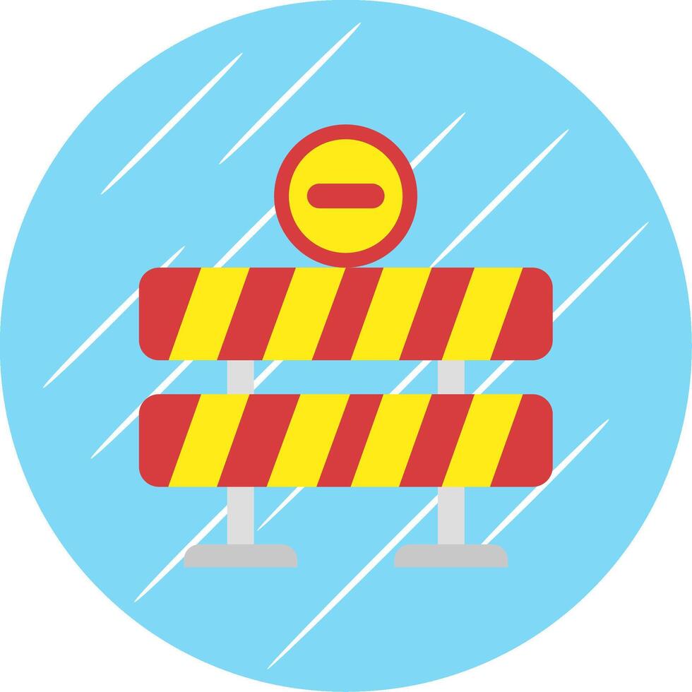 Closed Flat Blue Circle Icon vector