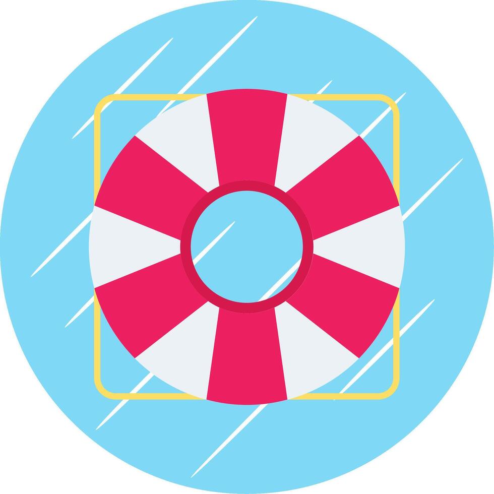 apoyo plano azul circulo icono vector