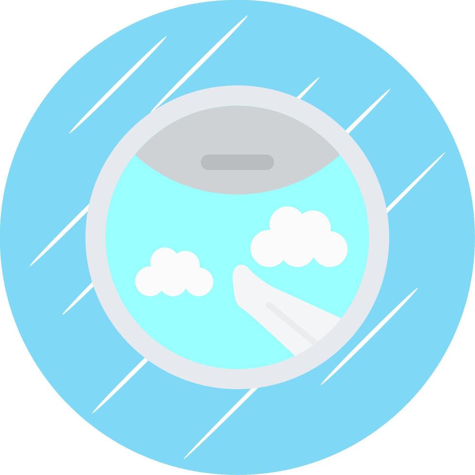 porta plano azul circulo icono vector