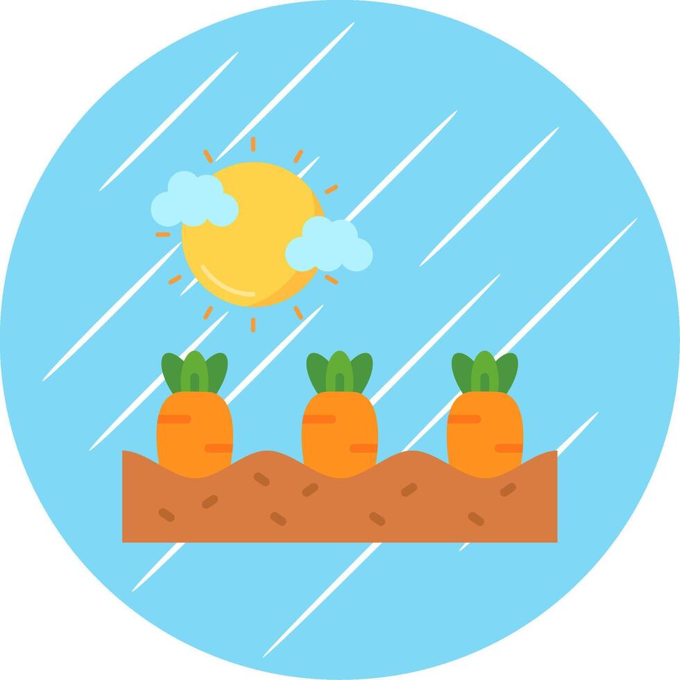 Carrots Flat Blue Circle Icon vector