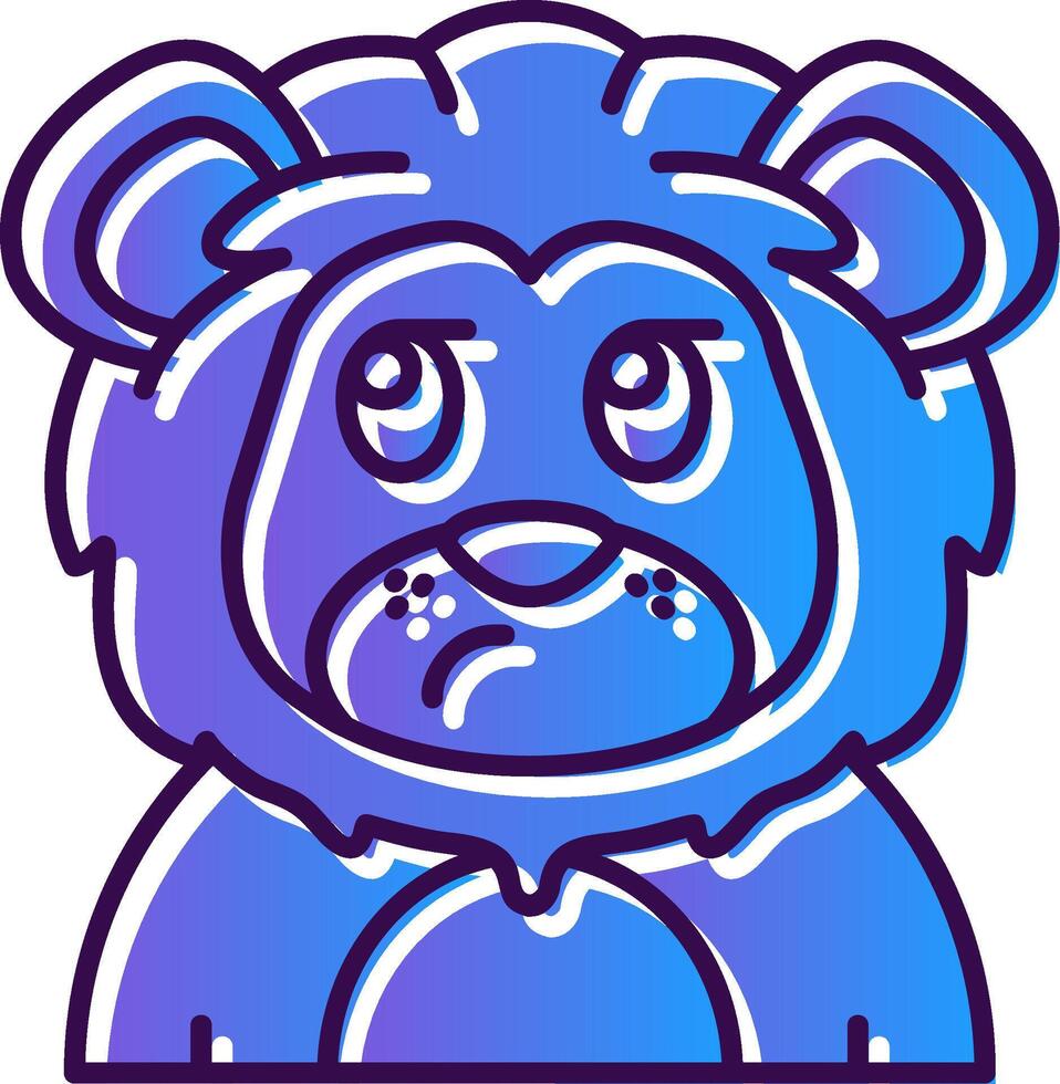 Liar Gradient Filled Icon vector
