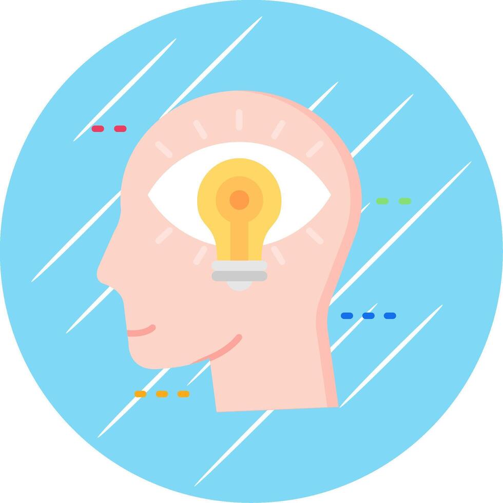 Visualization Flat Blue Circle Icon vector