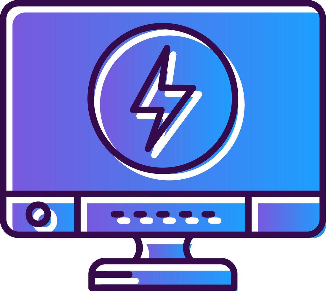 Energy Gradient Filled Icon vector