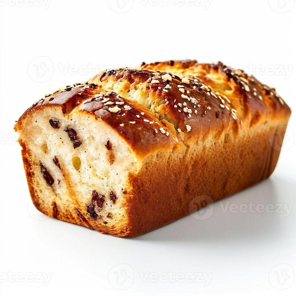 AI generated photo of homemade danish bread isolated on white background