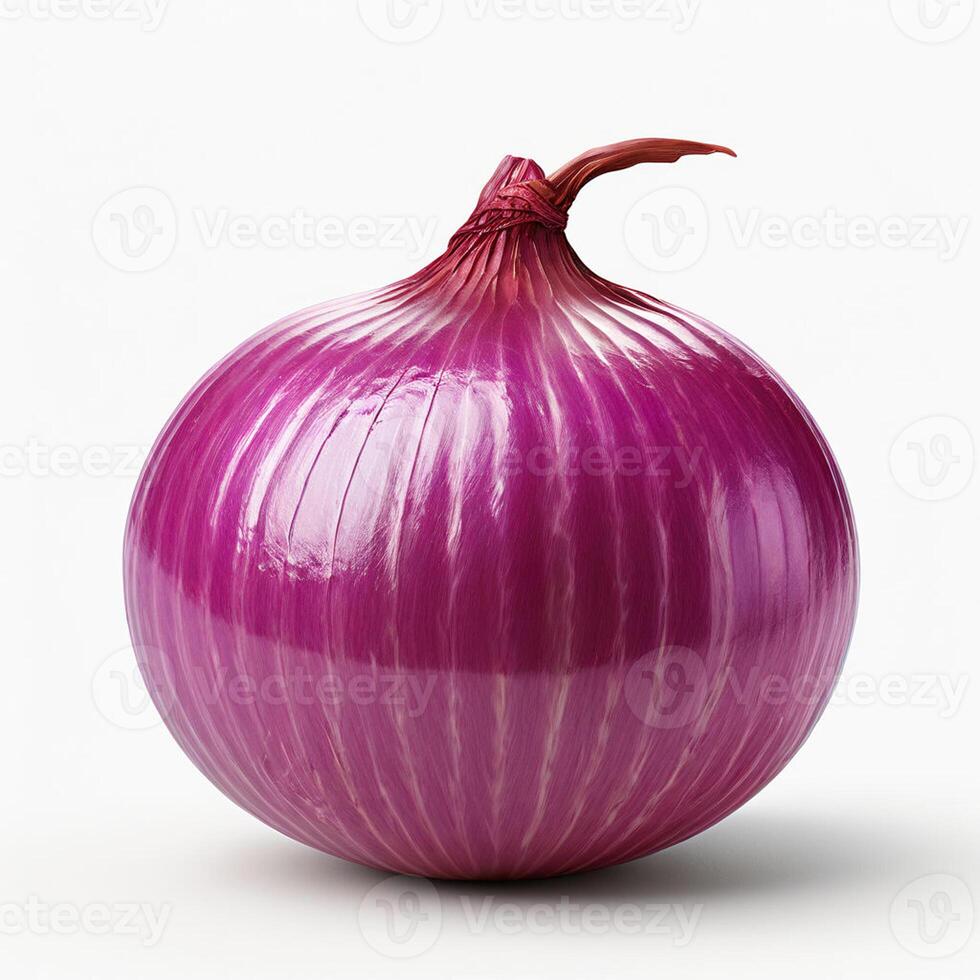 AI generated onion realistic with white background high quality ultra hd photo