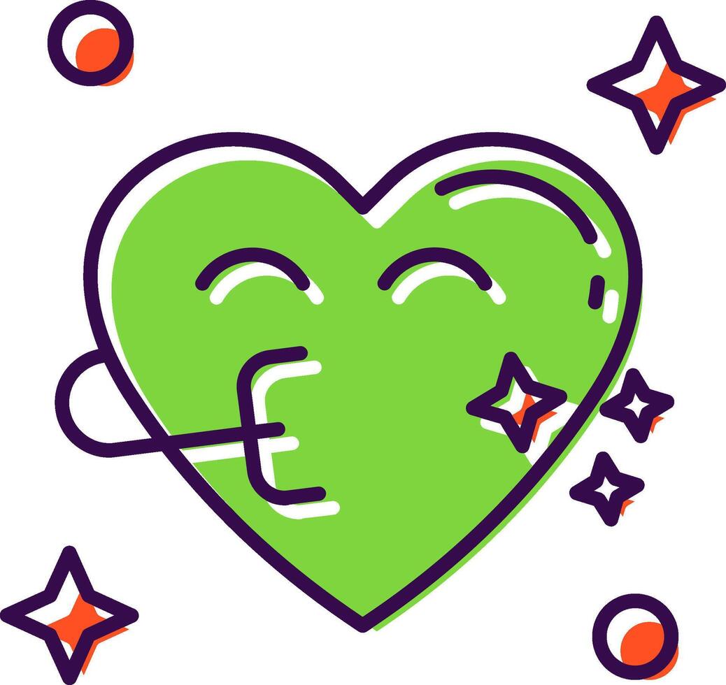 Congratulation Gradient Filled Icon vector