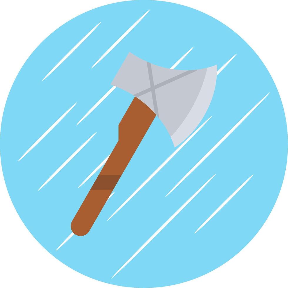 Axe Flat Blue Circle Icon vector