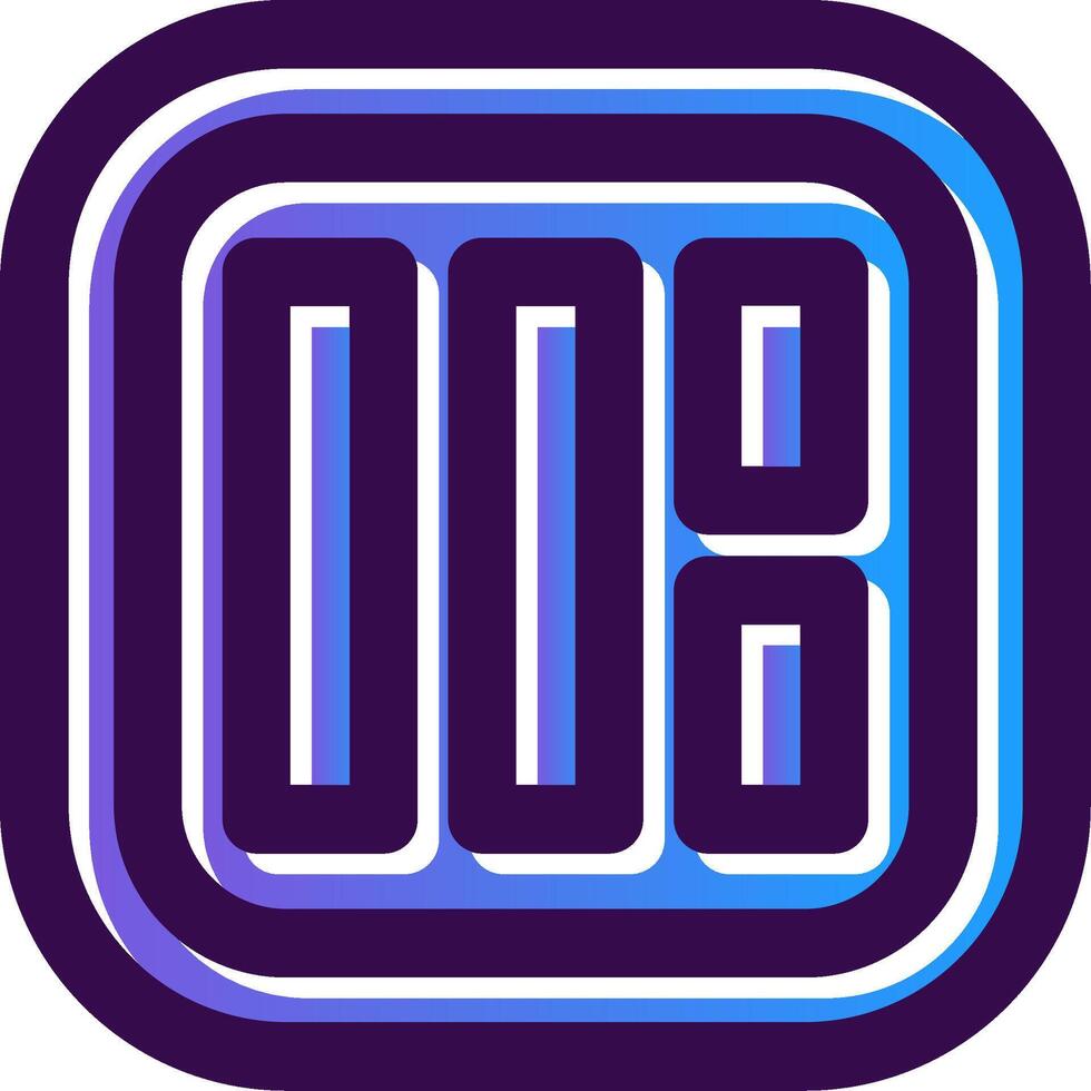 Layout Gradient Filled Icon vector