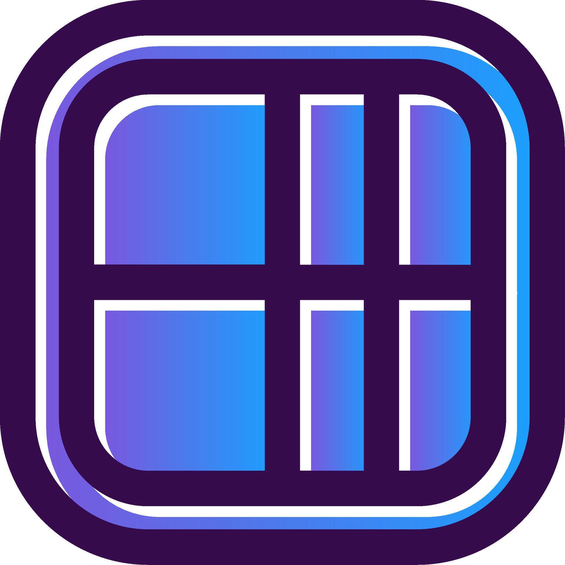 Layout Gradient Filled Icon 41680899 Vector Art at Vecteezy
