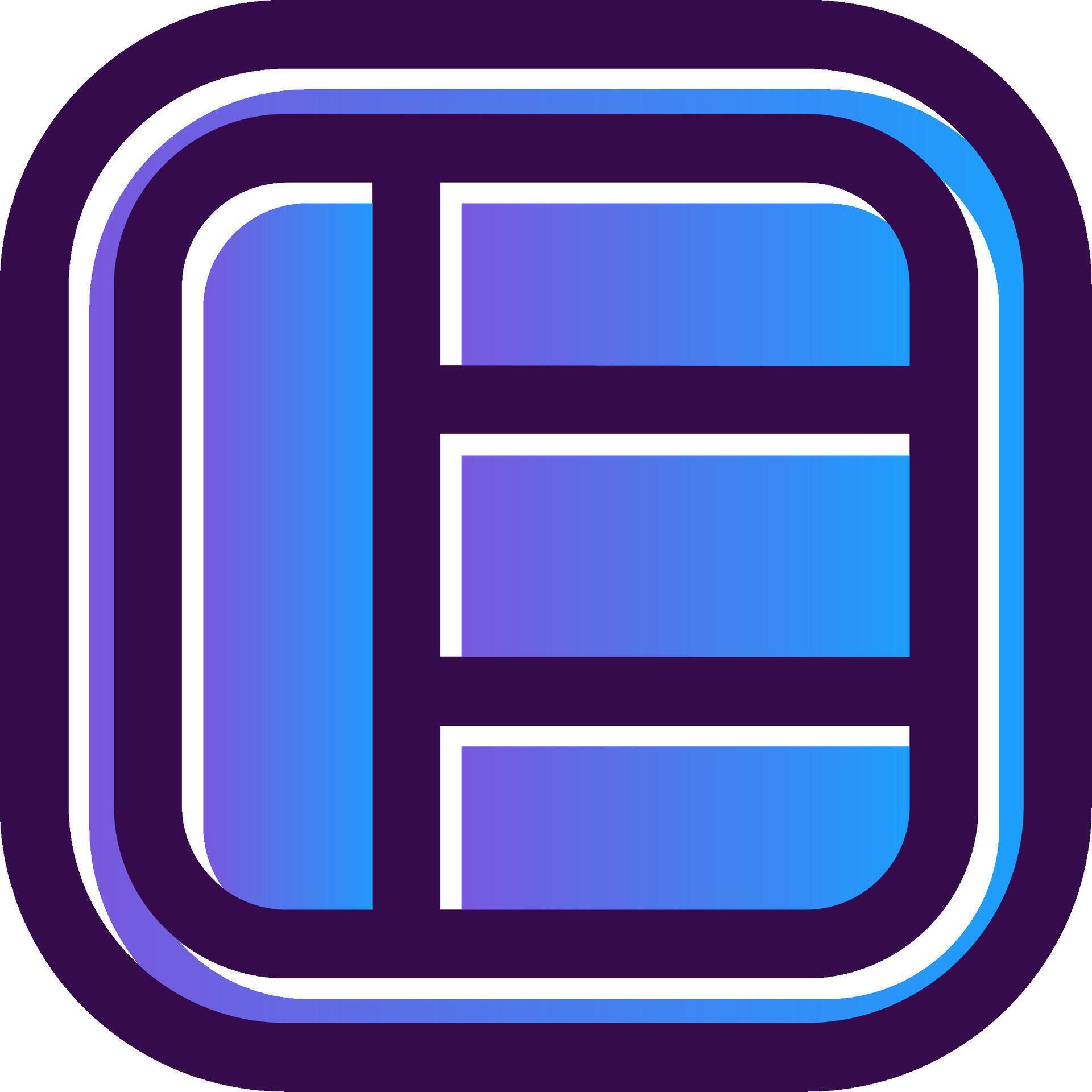 Layout Gradient Filled Icon 41681042 Vector Art at Vecteezy