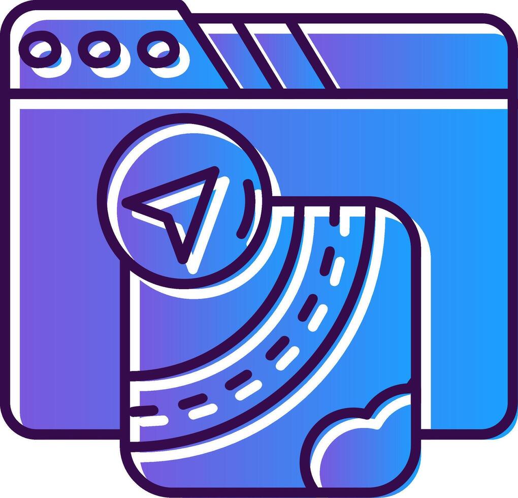 Gpu Gradient Filled Icon vector