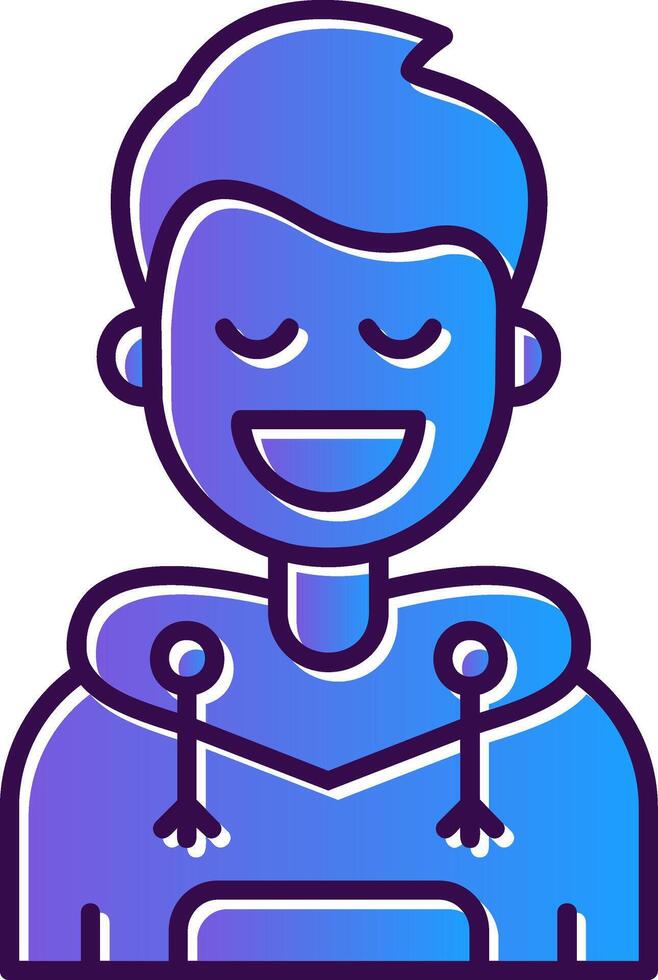 Relieved Gradient Filled Icon vector