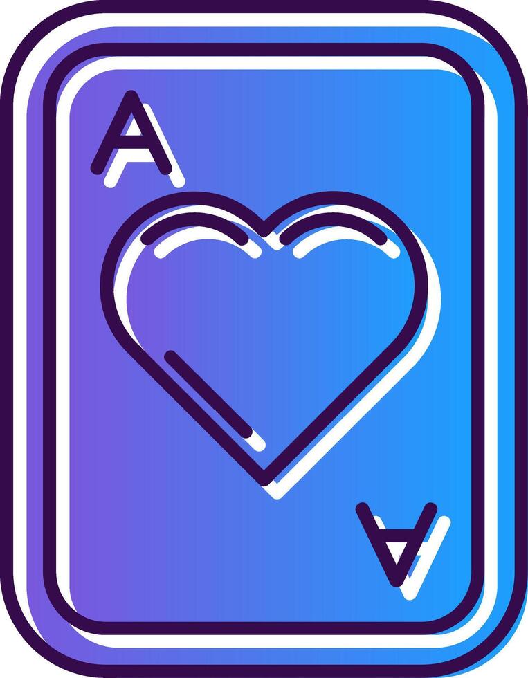 Hearts Gradient Filled Icon vector