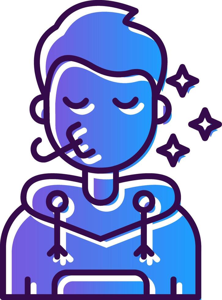 Congratulation Gradient Filled Icon vector