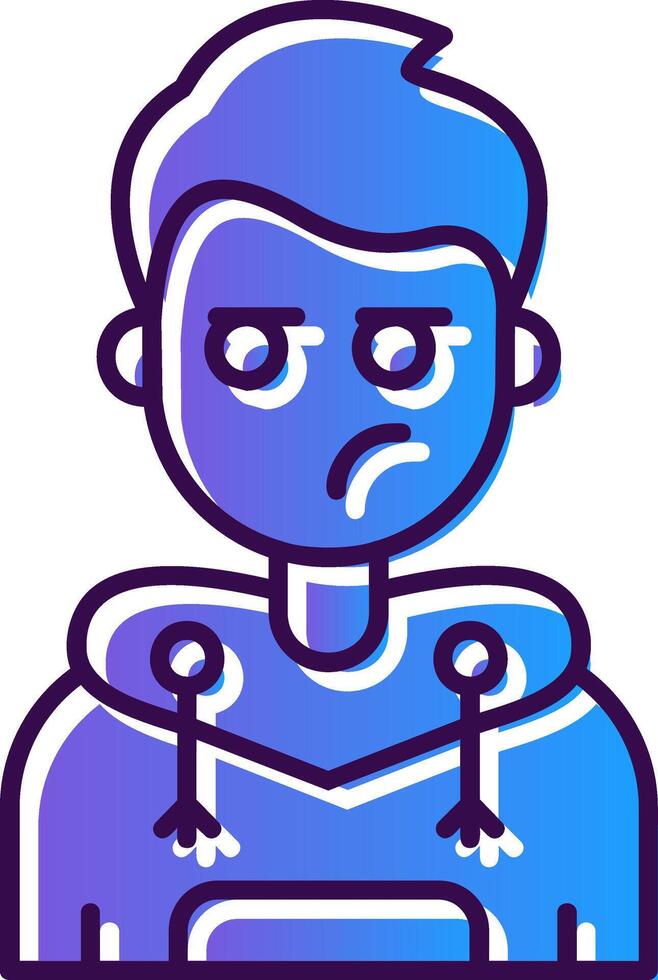 Liar Gradient Filled Icon vector