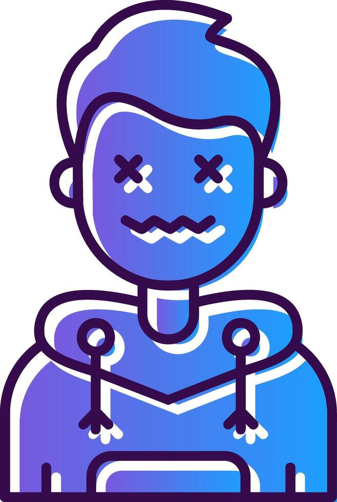 Dead Gradient Filled Icon vector