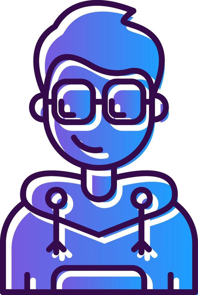 Cool Gradient Filled Icon vector
