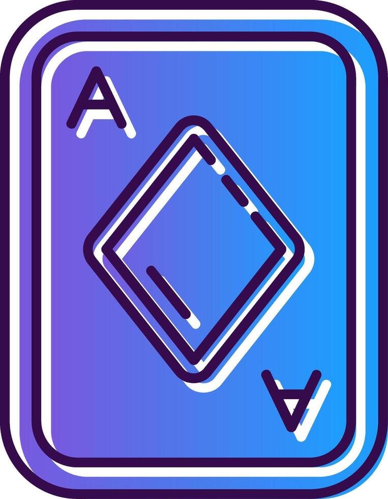 Diamonds Gradient Filled Icon vector