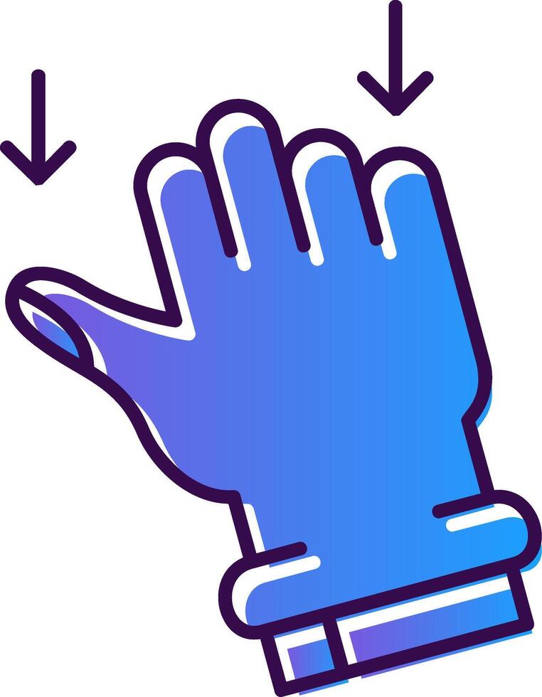 Drag Gradient Filled Icon vector