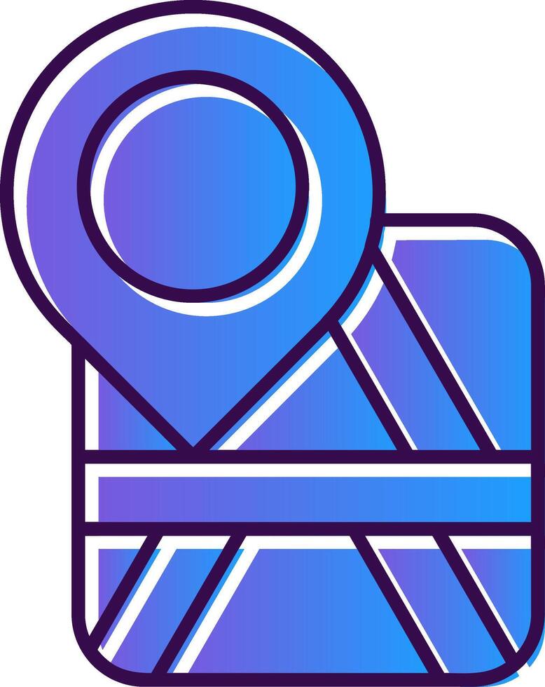 Placeholder Gradient Filled Icon vector