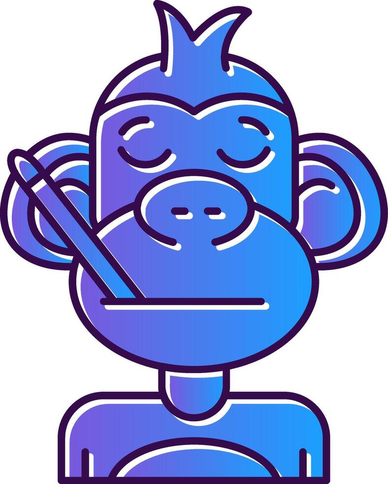 Sick Gradient Filled Icon vector