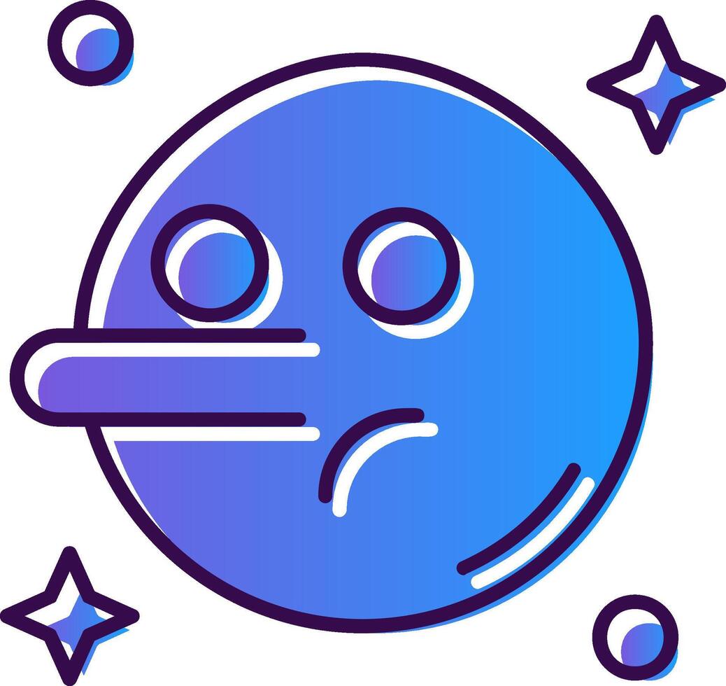 Liar Gradient Filled Icon vector