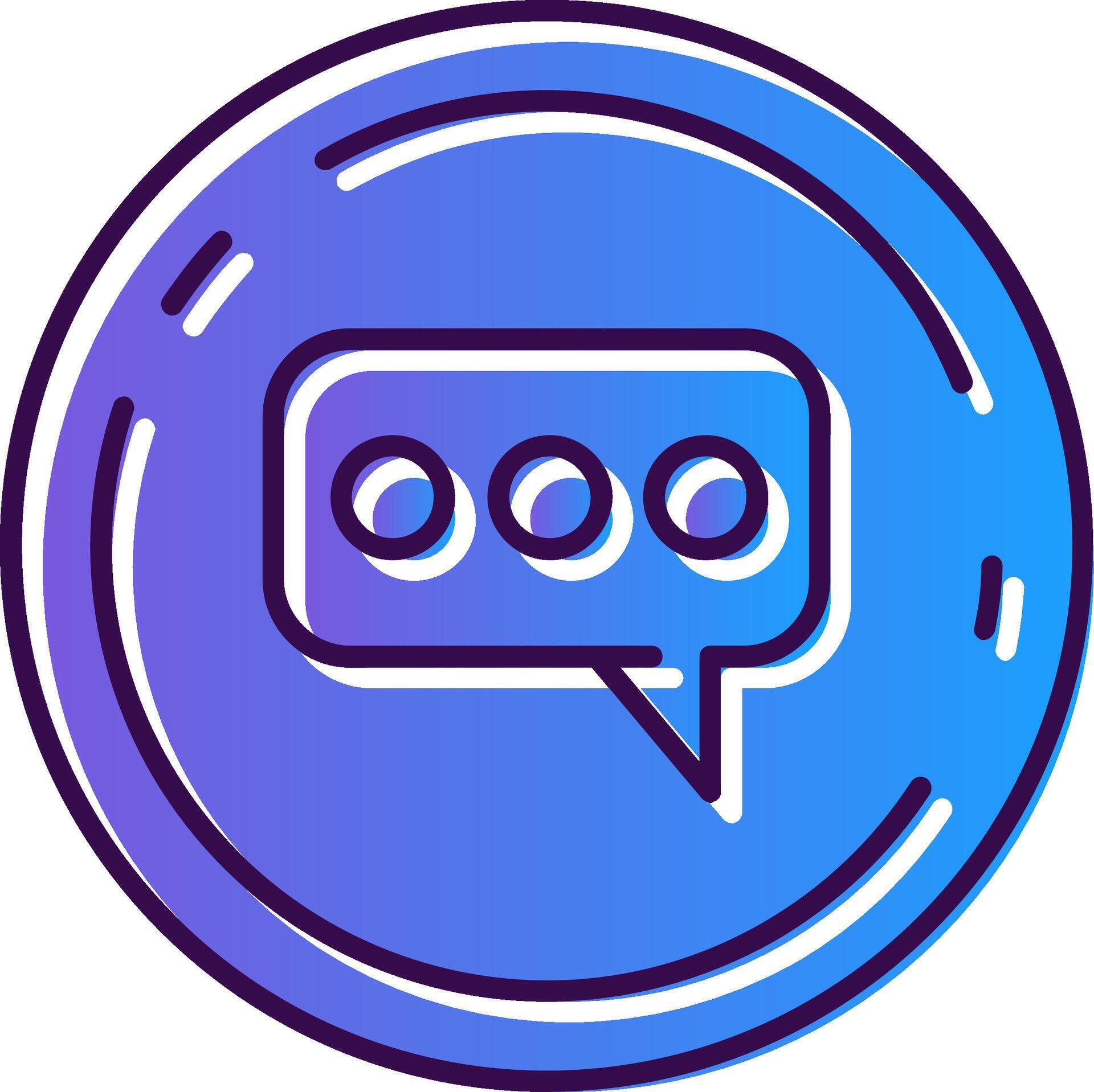 Comment Gradient Filled Icon 41682404 Vector Art at Vecteezy