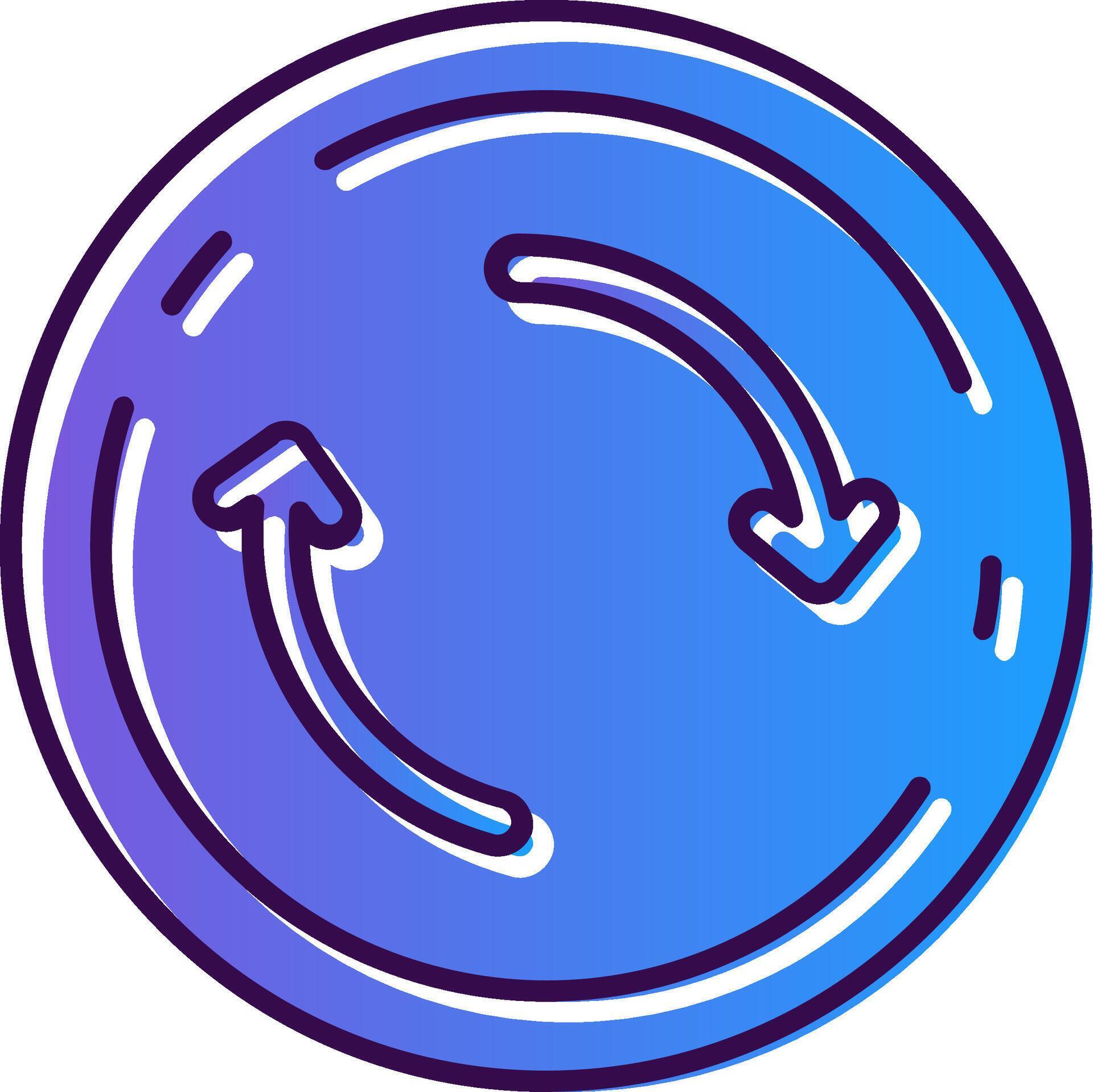 Refresh Gradient Filled Icon 41682408 Vector Art at Vecteezy